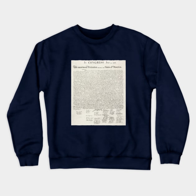 Declaration of Independence Crewneck Sweatshirt by GloopTrekker